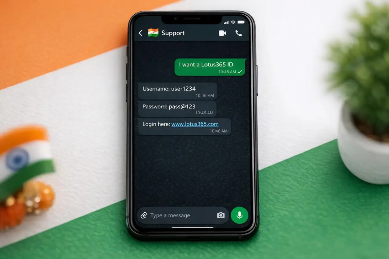 Get your new Lotus365 ID via WhatsApp on www.Lotus365app.vip — fast activation in minutes