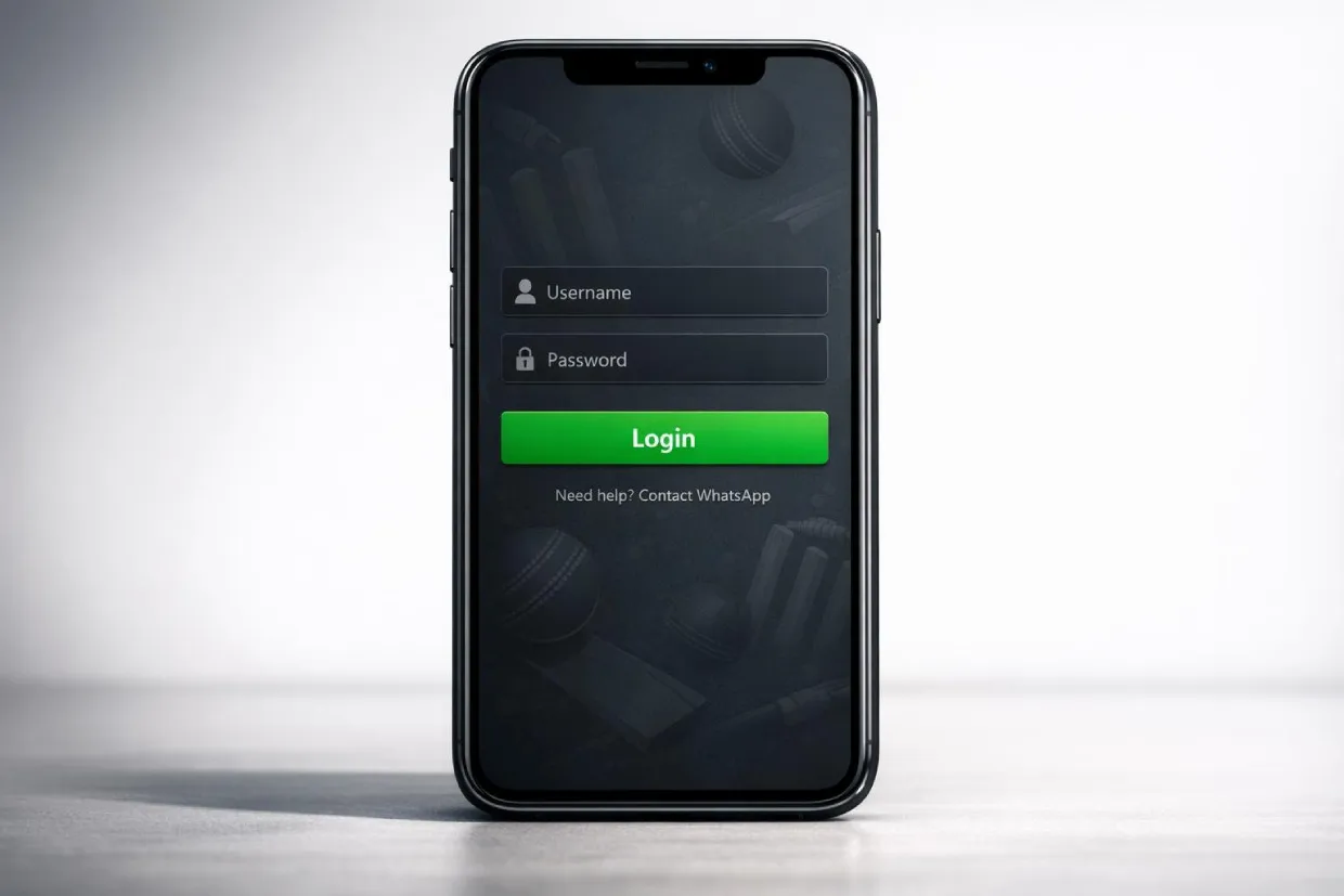 Lotus365 Login screen on www.Lotus365app.vip — enter your betting ID and start betting